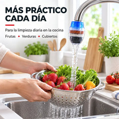 🚰【3 unidades a 25 euros】✨ Purificador de Agua para Grifo de Cocina – Filtro de 5 Etapas con Carbón Activado, Reduce Cloro, Sedimentos y Malos Olores 💧