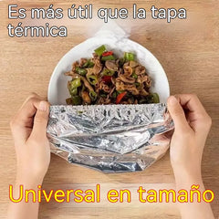 💥【50 piezas】🍎🔥 Cubierta aislante de papel de aluminio apto para alimentos