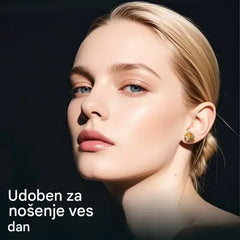 ✨ ✨ Barviti uhani z motivom ognjemeta – kubični cirkonij, pozlačeni z 18-karatnim zlatom, praznični 🎆
