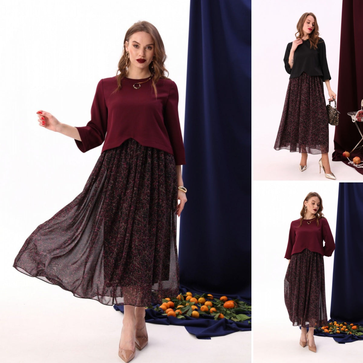 💖💖【S-5XL】Vestido nuevo y elegante de otoño e invierno de alta calidad