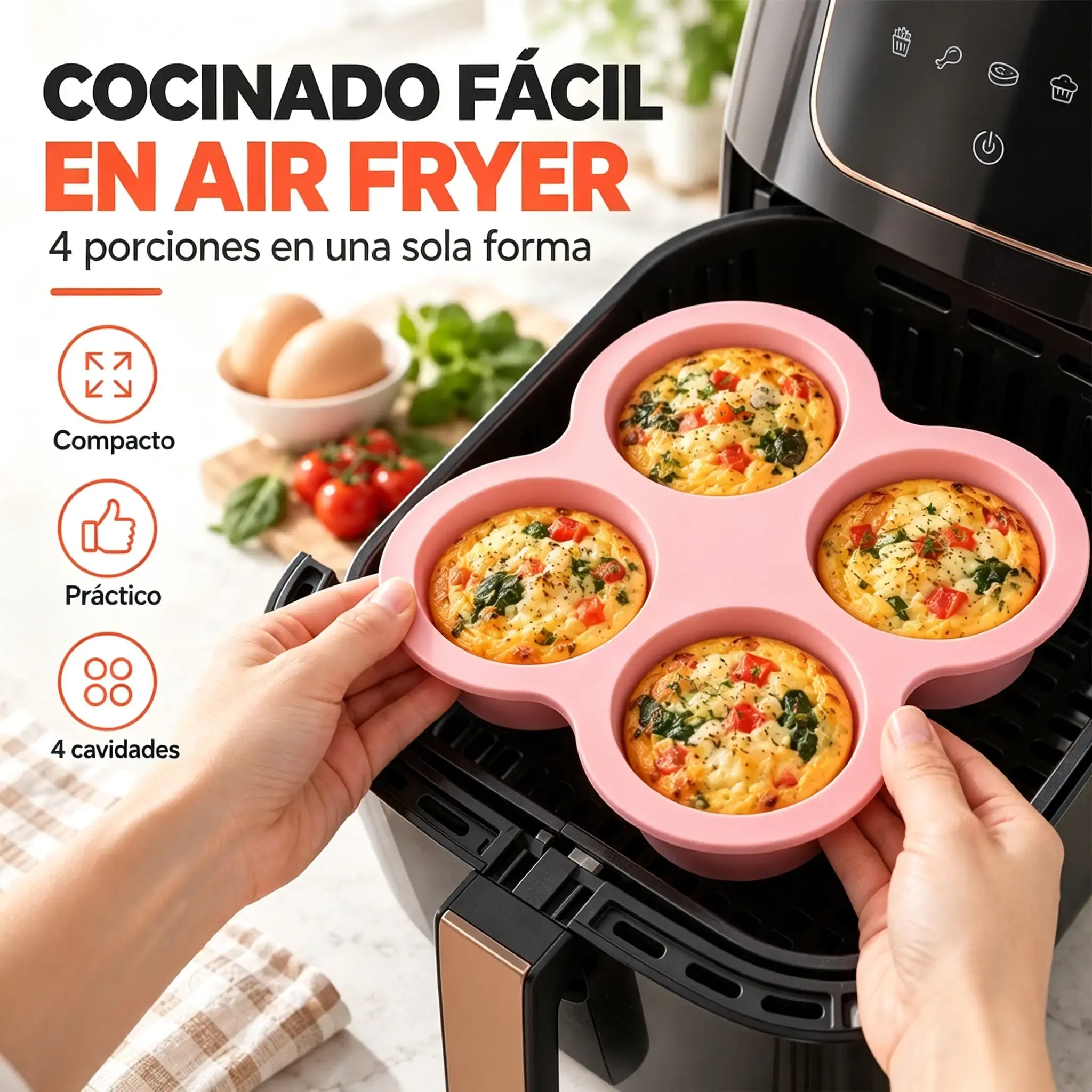 🧁【Compra uno y llévate otro gratis】✨ Moldes de silicona de grado alimenticio para hornear | DIY Chocolate, Flan y Mousse | Antiadherente y Fácil Desmolde 🍮