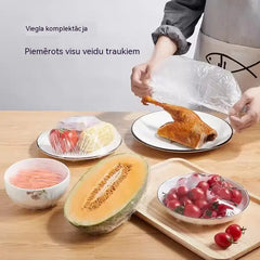 🔥【Īpašais piedāvājums pēdējā dienā: 50% atlaide】✨500 atkārtoti lietojami, elastīgi un pārtikai droši plastmasas pārsegi