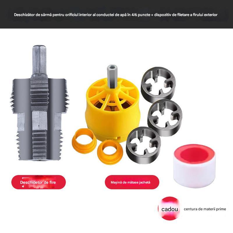 🛠️【Aparat za narezivanje unutarnjeg navoja + alat za narezivanje vanjskog navoja】⚙️🔩 Pribor za narezivanje navoja na cijevi