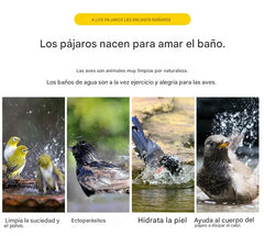 🔥🐦Bañera para pájaros, accesorios para jaulas de pájaros