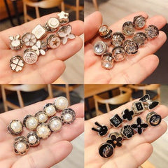 💖【40 PCS】 Botón decorativo anti-descuido para ropa, ajustable y elegante