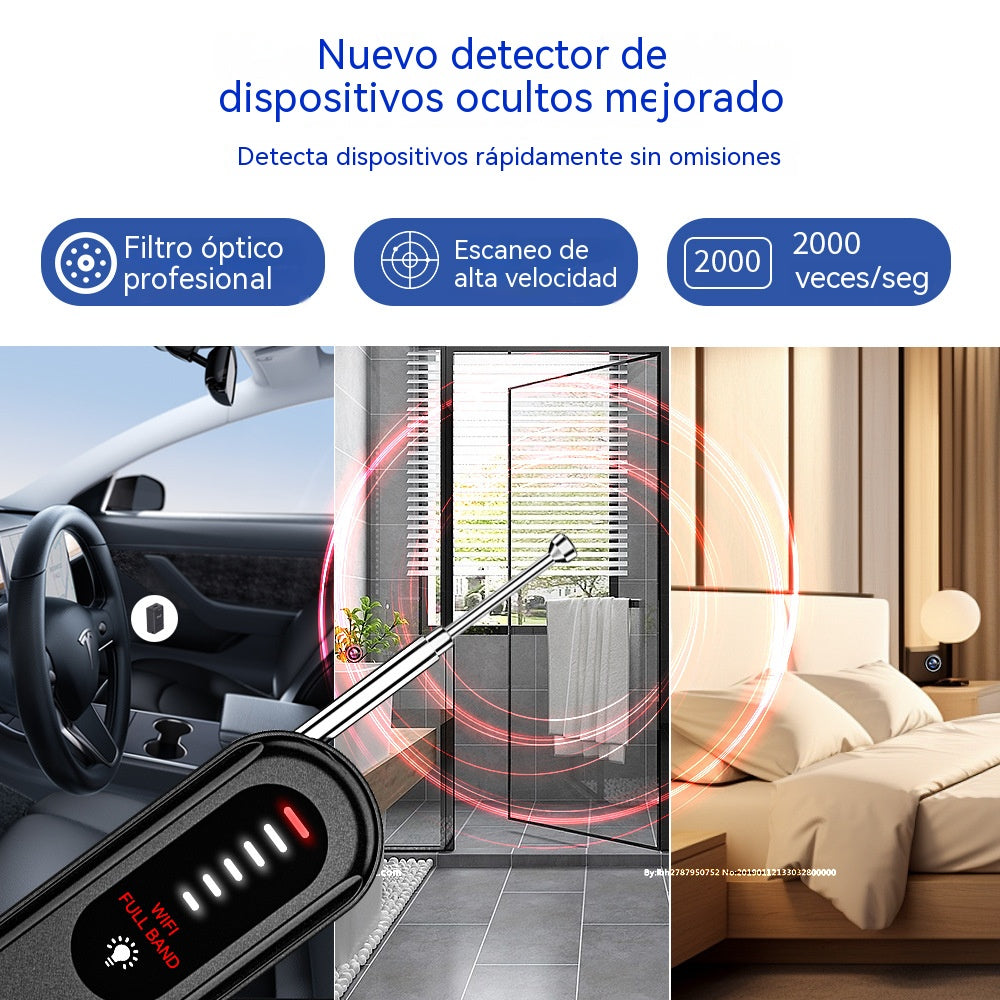🏨【Garantizando su seguridad】😱Detector de cámaras ocultas: protege tu privacidad