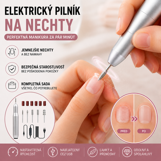 💅👍 Elektrický pilník na nechty používaný na liečbu onychomykózy (plesne nechtov)
