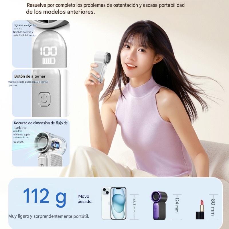🔥✨【Compra 1 y llévate 1 gratis】💨Ventilador pequeño portátil, duradero y fácil de usar con alta velocidad❄️