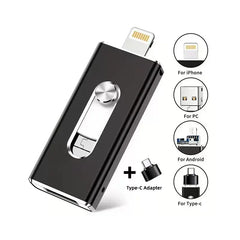 🔥【Oferta por tiempo limitado】💾Memoria USB multifuncional 4 en 1, de gran capacidad.