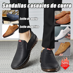 👟【49%OFF】Zapatos casuales de cuero genuino para hombre, hechos a mano