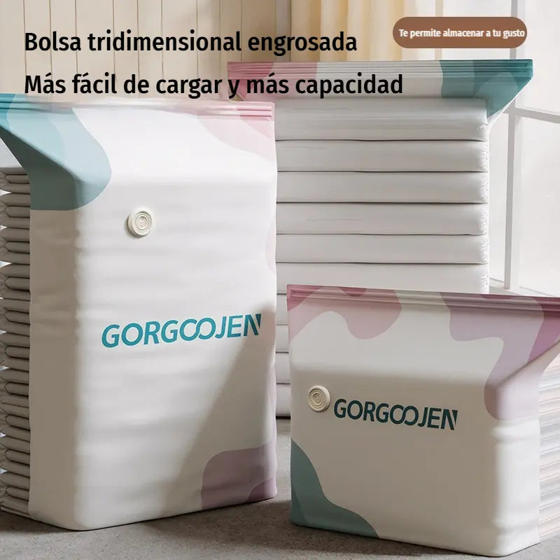 🧳 5 artículos por 28 euros 💨 Bolsa de almacenamiento al vacío grande y compresible: no requiere bomba, es a prueba de fugas e ideal para ahorrar espacio en maletas y en casa ✈️