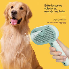 🐶🐱 Cepillo de vapor para mascotas | Peine desenredante y dispositivo para eliminar el pelo de perros y gatos 💧✨