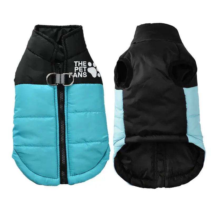 🐶🐱Ropa para mascotas para otoño e invierno: chaquetas para uso en exteriores con punto de enganche para la correa; fáciles de poner y quitar mediante una cremallera; cálidas e impermeables.