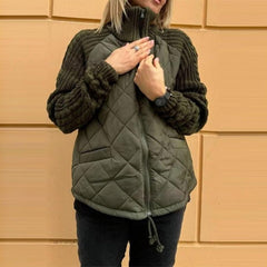 📢📢50% de descuento🔥【S~3XL】Cárdigan patchwork para mujer, otoño
