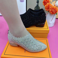 【35-41】2025 Zapatos casuales de tacón grueso para mujer de nueva moda