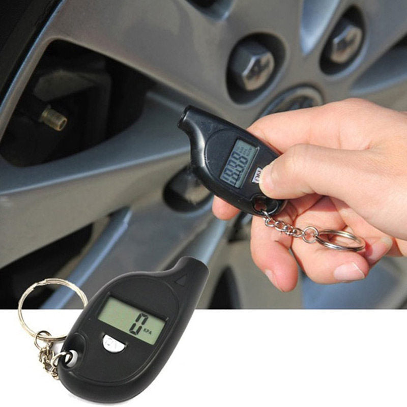 🚗Instrumento de control de presión de neumáticos de alta precisión con pantalla digital LCD.