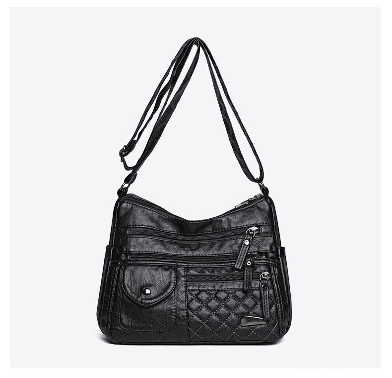 🔥Último día⏰50% de descuento👜Bolso de cuero suave de gran capacidad y múltiples capas para mujer