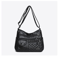 🔥Último día⏰50% de descuento👜Bolso de cuero suave de gran capacidad y múltiples capas para mujer