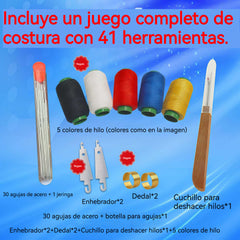 【2 juegos】🧵🧰 Kit completo de costura 41 en 1 – práctico, resistente y fácil de usar en casa ✂️