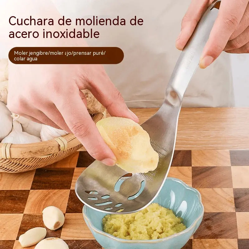🔥50% de descuento🔥🥄Cuchara y colador multifuncional de acero inoxidable