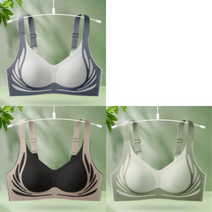 😍【Paquete de 3】Sujetador de una pieza sin aros para mujer❤️【40-85 kg】