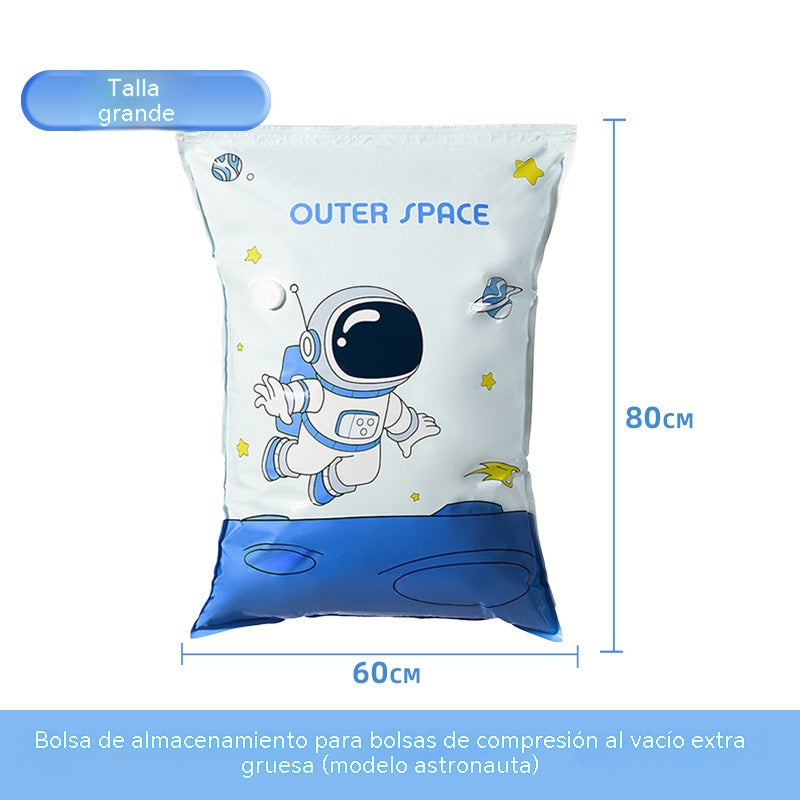 🧳【Juego de 5 piezas】💨 Bolsa de almacenamiento al vacío grande y compresible: no requiere bomba, es a prueba de fugas e ideal para ahorrar espacio en maletas y en casa ✈️