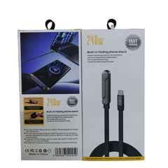 【Compra 1 y llévate 1 gratis】Compatible con cables de carga rápida tipo C de Apple, Huawei y Xiaomi con soporte.