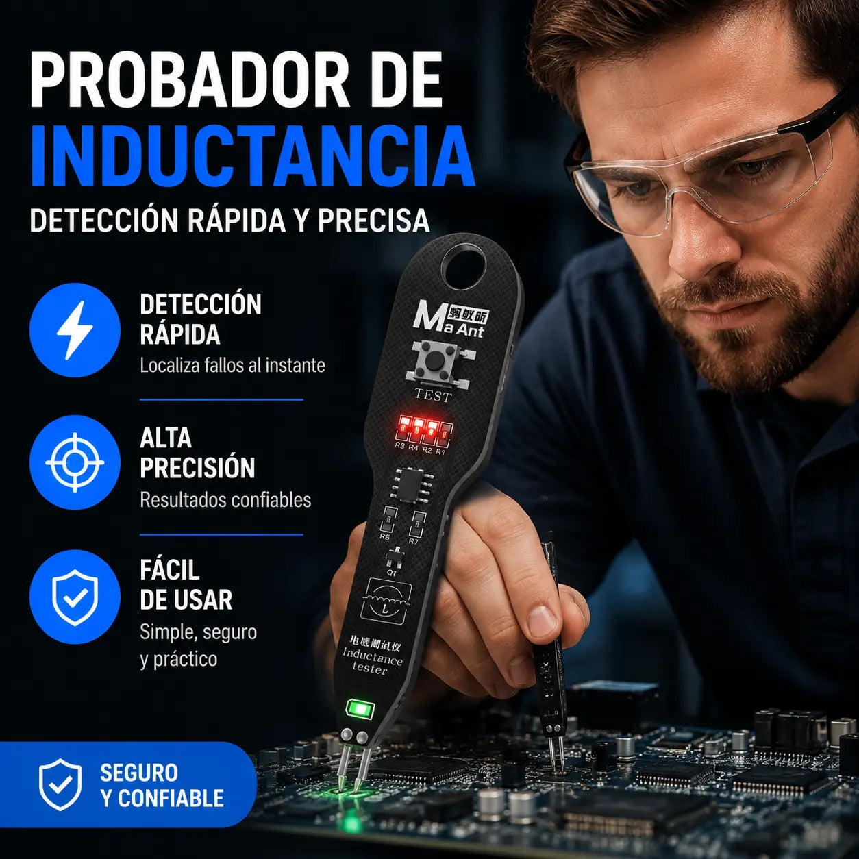 ⚡ 【2 piezas】Probador de inductancia : Soluciona problemas rápidamente en dispositivos electrónicos