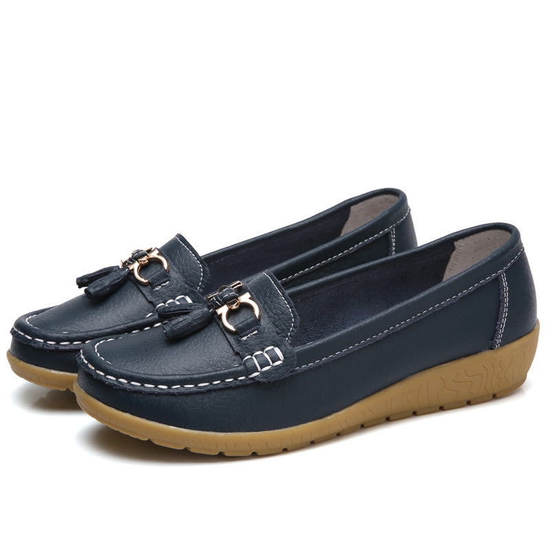 😍【35-44】 Nuevos zapatos de cuero de moda de otoño para mujer.