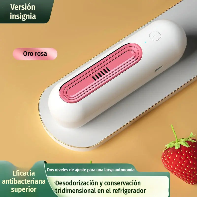 🔋❄️ Purificador de Aire Recargable para Nevera | Elimina Olores con Ozono e Iones Negativos | Portátil y sin Cables 🍃