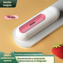 🔋❄️ Purificador de Aire Recargable para Nevera | Elimina Olores con Ozono e Iones Negativos | Portátil y sin Cables 🍃