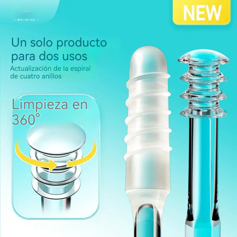 🔥【Compre 1 y obtenga 1 gratis（2 caja contiene 48 piezas）】👂✨Nuevo palito de limpieza de oídos de doble cabeza especialmente diseñado