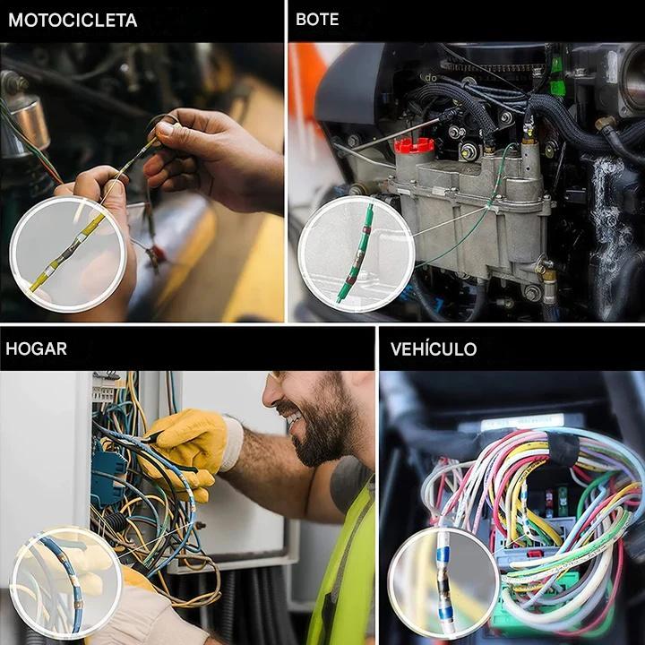 🔥🔥【100 piezas】Manguito de sellado de reparación de rotura de cable multifuncional, kit de conector de soldadura termorretráctil de conector de cable