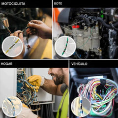 🔥🔥【100 piezas】Manguito de sellado de reparación de rotura de cable multifuncional, kit de conector de soldadura termorretráctil de conector de cable