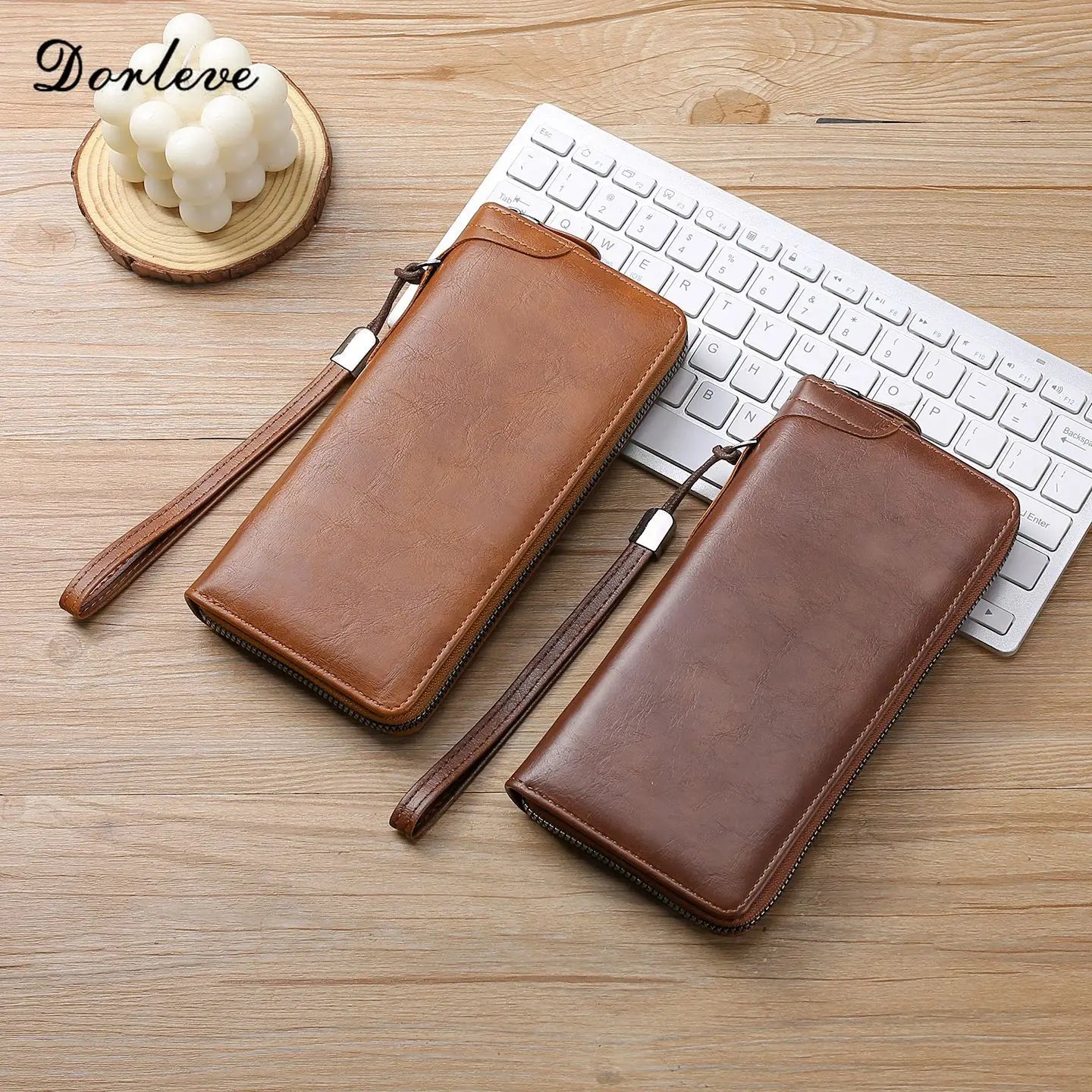 ✨ ¡50% de descuento hoy! 👔 Cartera de hombre con cremallera, gran capacidad, multifuncional, con tarjetero.
