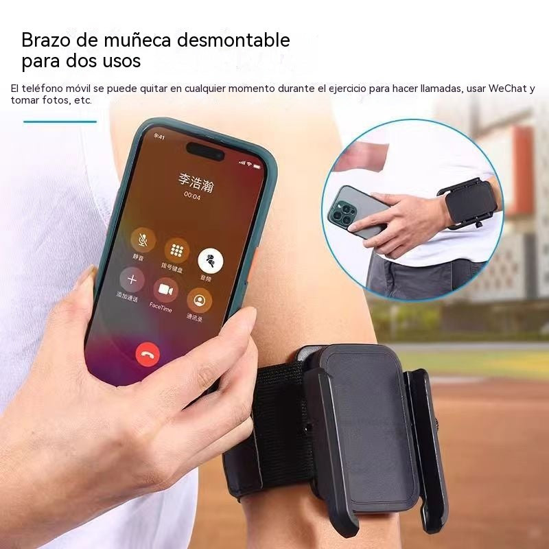 Soporte para teléfono de muñeca, correa universal para la muñeca para correr, practicar deportes, hacer transmisiones en directo y navegar.