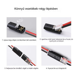 🥳 50% kedvezmény! ⏰ 【1000 darab raktáron】Csupaszodásmentes csatlakozó, reteszelő csattal, biztonságos zárással és csúszásgátlóval ⚡️