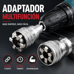 🔧【Vaso ajustable + biela, juego de 2 piezas】⚙️Juego de llave de carraca ajustable multifuncional