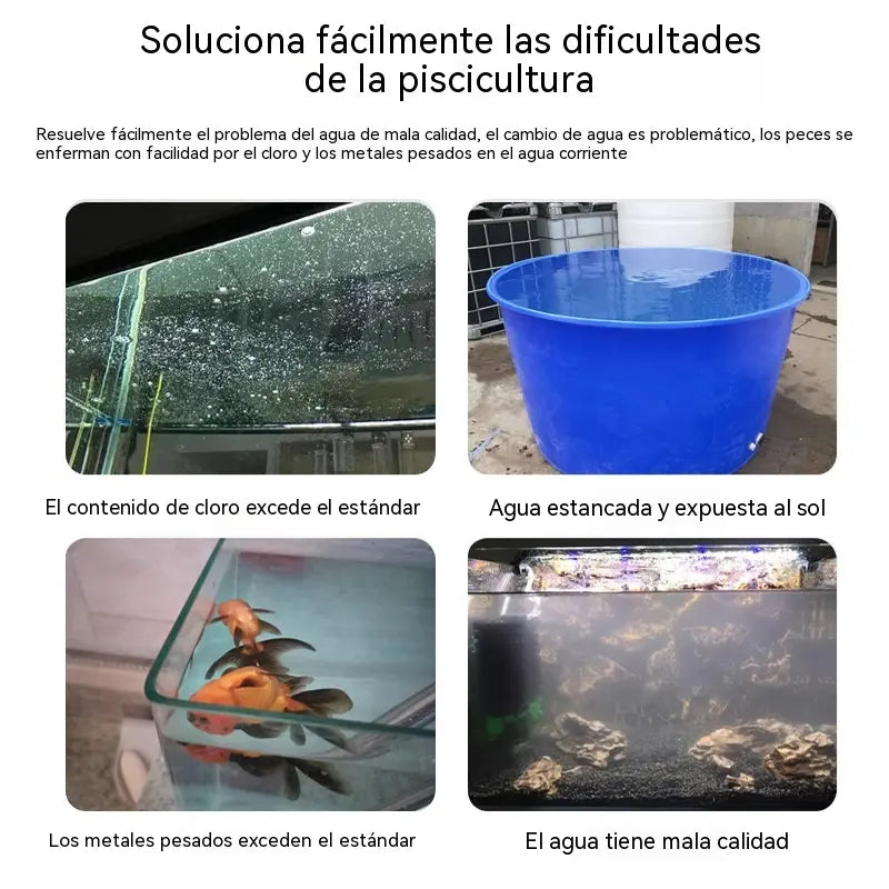 🐟【Compra 1 y llévate otro gratis，100 tabletas】💧 Tabletas efervescentes para limpiar el agua de acuarios y estanques; tabletas oxigenantes para acuarios 🔥