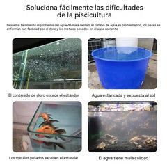 🐟【Compra 1 y llévate otro gratis，100 tabletas】💧 Tabletas efervescentes para limpiar el agua de acuarios y estanques; tabletas oxigenantes para acuarios 🔥