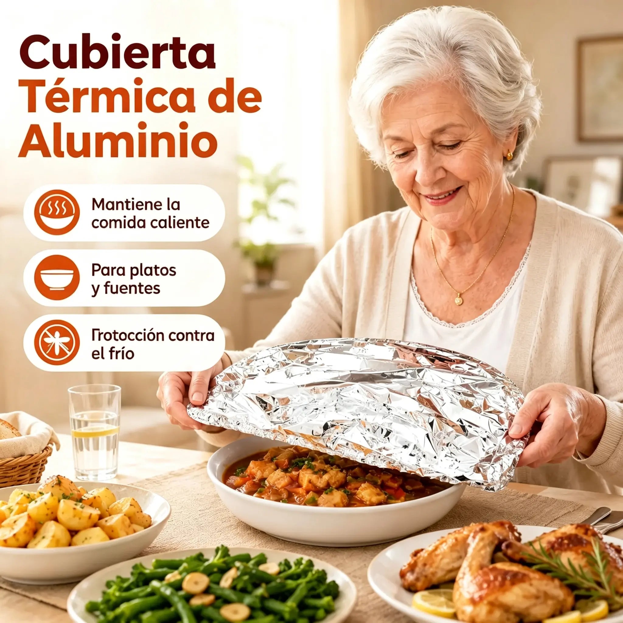 📢📢 ¡50% DE DESCUENTO!⏰【100 piezas】 Cubierta aislante de papel de aluminio