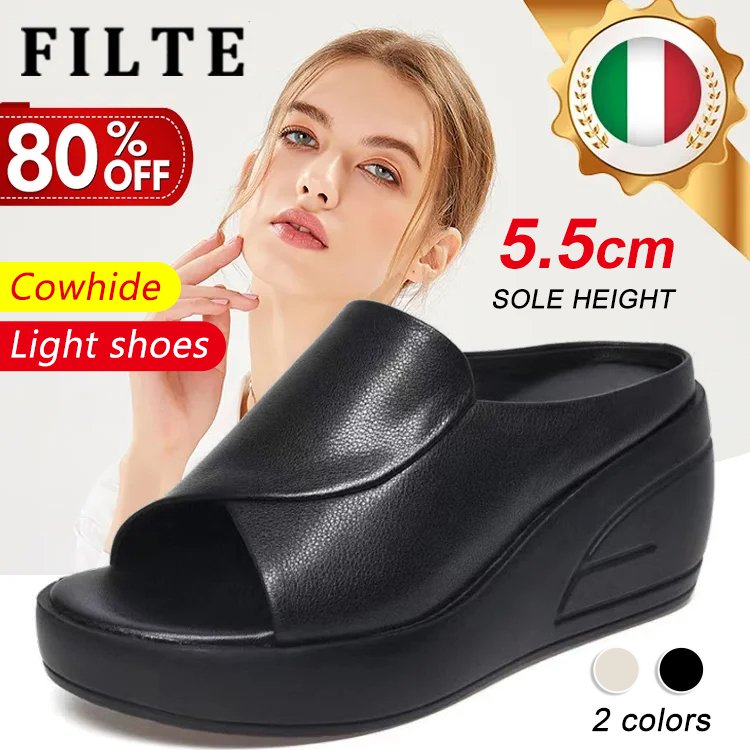 🔥【Tacón de 5,5 cm】Sandalias de cuña con suela blanda