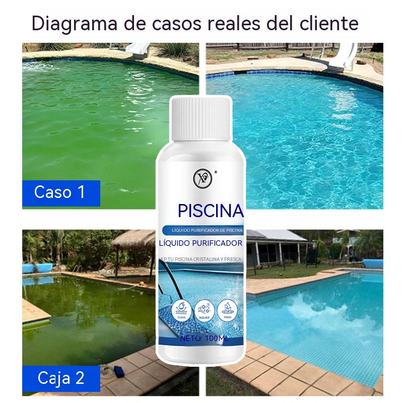 🔥【Compra uno y llévate otro gratis】🏊‍♂️ Solución purificadora para piscinas: purifica el agua, elimina la suciedad y los olores, dejando el agua de tu piscina cristalina🌊✨