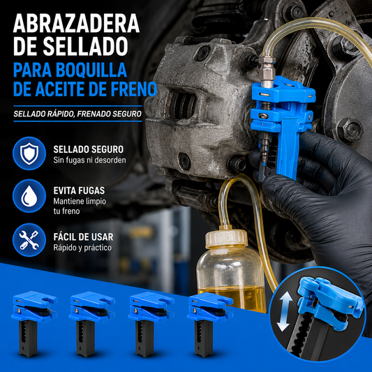 🚗 🔧【1 juego de 4 piezas】Abrazadera de corte de líquido de frenos: evita fugas de líquido de frenos