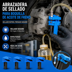 🚗 🔧【Juego de 4】Clips de corte para línea de líquido de frenos: Evita fugas de líquido de frenos
