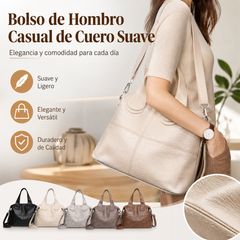 🔥🎒Bolso de mano para mujer 2026: piel suave, informal, versátil y de gran capacidad.