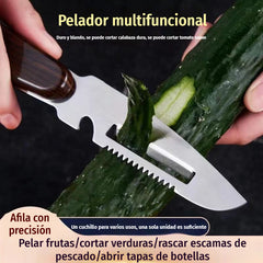 3 piezas por 25 euros--Pelador multifuncional de acero inoxidable