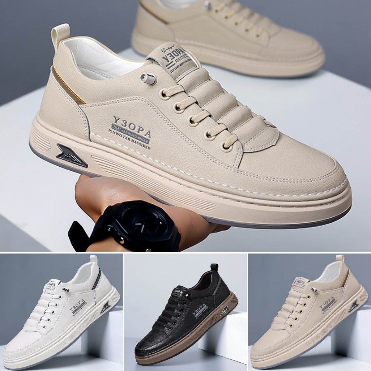 【39-44】2025 zapatos planos de negocios para hombre de cuero genuino transpirable