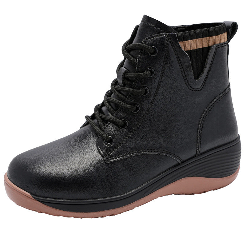 🎁👢【35-40】Nuevos estilos de otoño e invierno: botines sencillos y modernos con suela gruesa que aportan altura para mujer❄🍂.
