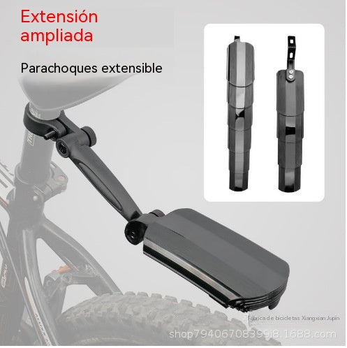 🚴【Guardabarros delantero + guardabarros trasero】Guardabarros portátil para bicicleta, plegable y telescópico para la lluvia.